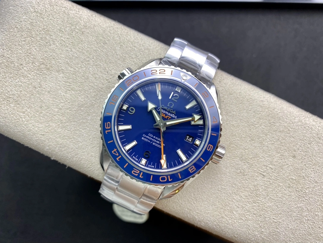 CBD Factory Omega Seamaster Planet Ocean 600M GMT “GoodPlanet” Blue Dial Orange Aluminum GMT hand Blue Ceramic Bezel (232.30.44.22.03.001) 1:1 Super Clone – DD8605 Movement Unisex 243